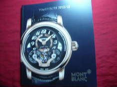 Catalog de Ceasuri Mont Blanc 2012-2013 ,39 pagini si ilustratii foto