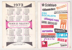 bnk cld Calendar de buzunar - 1973 - Editura Scanteia foto