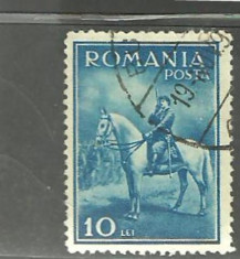 Romania 1932 - CAROL II CALARE - timbru stampilat A107 foto