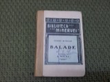 BALADE HENRY MURGER BIBLOTECA MINERVEI NR 71,30,5,135 ,112 ....