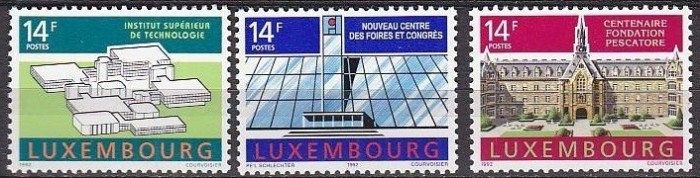 Luxembourg 1992 - cat.nr.1238-40 neuzat,perfecta stare (s3)