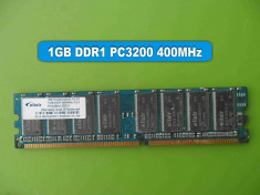 Memorie RAM PC DDR1 1GB PC3200 400MHz Elixir foto