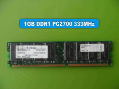 Memorie RAM PC DDR1 1GB PC2700 333MHz Infineon foto