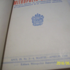 mitropolia banatului- anul IX- nr. 1 la 12 an 1959