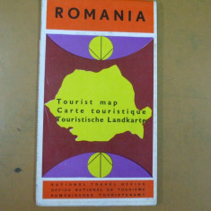 Romania harta turistica ONT tourist map carte touristique touristische Landkarte