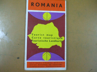 Romania harta turistica ONT tourist map carte touristique touristische Landkarte foto