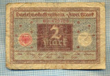 A 969 BANCNOTA- GERMANIA - 2 MARK -ANUL 1920 -SERIA475706 -starea care se vede, Asia