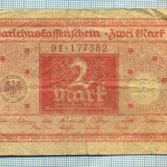 A 973 BANCNOTA- GERMANIA - 2 MARK -ANUL 1920 -SERIA 177382 -starea care se vede