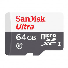 Card de memorie microSD Sandisk 64GB clasa 10, 48MB/s foto