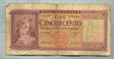 A 965 BANCNOTA- ITALIA - 500 LIRE -ANUL 1948 -SERIA 055346 -starea care se vede, Asia