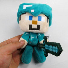 Minecraft plush pack ! Character: Steve Diamond -18 cm + Bratara CADOU!! foto