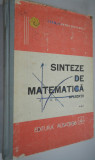 Sinteze de matematica , aplicatii, vol. III 1990
