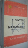 Sinteze de matematica , aplicatii, vol. III 1990