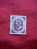Timbru 25 Pf.violet 1951 RFG stampilat