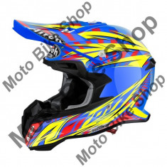 MBS Airoh Helm Mx Terminator 2.1 Lightning Blue, Blau Glanzend, M=57-58, P:16/092, Cod Produs: T2LG18MAU foto