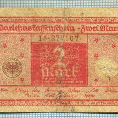 A 975 BANCNOTA- GERMANIA - 2 MARK -ANUL 1920 -SERIA 277107 -starea care se vede