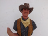 Statueta lui John Wayne,lucrata manual si semnata., Piatra