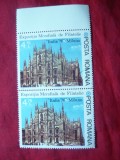 Pereche Expozitia Filatelica Italia 1976 Milano - Romania