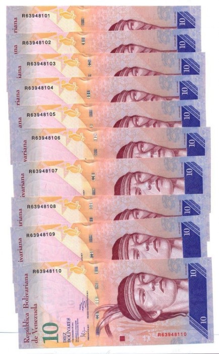 Venezuela 10 bolivares 2007 - UNC