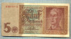 A 968 BANCNOTA- GERMANIA - 5 REICHSMARK -ANUL 1942 -SERIA -starea care se vede, Asia