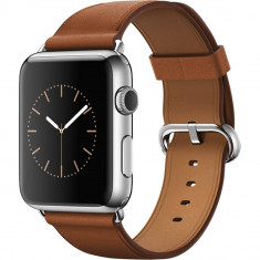 Smartwatch Apple Watch 42mm Stainless Steel Case Saddle Brown Classic Buckle foto