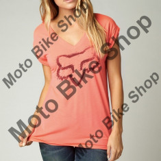 MBS Fox Girl T-Shirt Extent V-Neck, Acid Red, Dm, P:16/193, Cod Produs: 14637101MAU foto