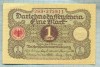 A 986 BANCNOTA- GERMANIA - 1 MARK -ANUL 1920 -SERIA272911 -starea care se vede, Asia