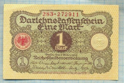 A 986 BANCNOTA- GERMANIA - 1 MARK -ANUL 1920 -SERIA272911 -starea care se vede foto