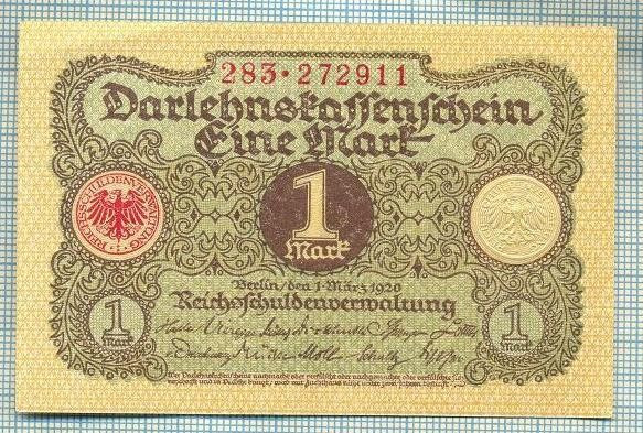 A 986 BANCNOTA- GERMANIA - 1 MARK -ANUL 1920 -SERIA272911 -starea care se vede