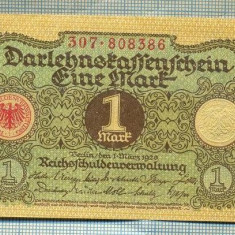 A 985 BANCNOTA- GERMANIA - 1 MARK -ANUL 1920 -SERIA808386 -starea care se vede