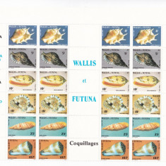 Wallis si Futuna 1986 fauna marina MI 501-506 kleib. mare MNH w33