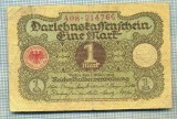 A 984 BANCNOTA- GERMANIA - 1 MARK -ANUL 1920 -SERIA214766 -starea care se vede, Asia