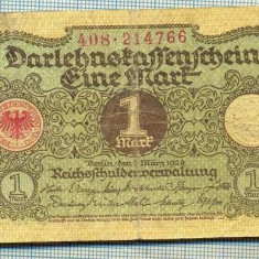 A 984 BANCNOTA- GERMANIA - 1 MARK -ANUL 1920 -SERIA214766 -starea care se vede