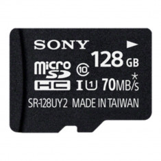 Card de memorie, Sony microSD cu adaptor SR128UYA, 128GB, cl10 foto