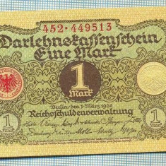 A 983 BANCNOTA- GERMANIA - 1 MARK -ANUL 1920 -SERIA449513 -starea care se vede