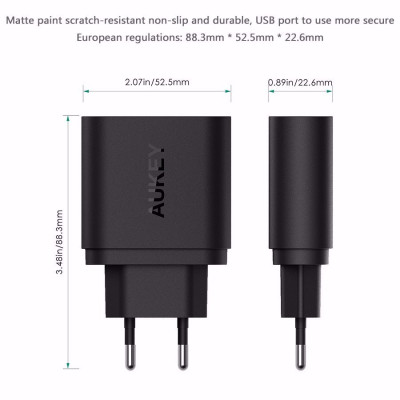 Incarcator Aukey Fast Charging Quick Charge 3.0 18W foto