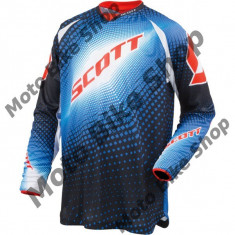 MBS Tricou motocross Scott 250 Gamma, albastru/negru, M, Cod Produs: 2209001034007 foto