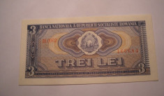 3 lei 1966 UNC Perfect foto