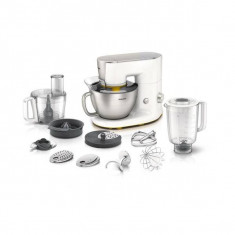 Robot de bucatarie Philips HR7954/00, vas 4l, blender 1.25l, 900W, alb foto