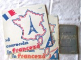 &quot;SA VORBIM FRANTUZESTE - Exercitii lexicale&quot;, Manual + 2 discuri vinil LP, 1964