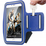 Husa brat jogging Armband Iphone 6, Albastru, iPhone 6/6S, Textil, Apple