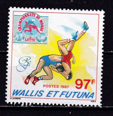 Wallis si Futuna 1987 sport lupte MI 529 MNH w33 foto