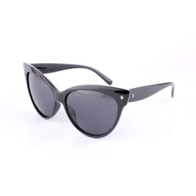 Ochelari dama soare CAT EYES RETRO DESIGN FASHION material plastic negri + toc foto