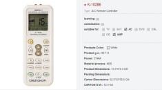 Telecomanda universala pentru aer conditionat 1000 in 1 foto