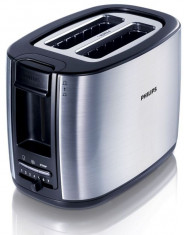 Prajitor de Paine Philips HD2628/20, 950W, 2 felii, inox foto