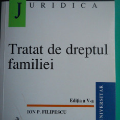 HOPCT TRATAT DE DREPTUL FAMILIEI /ION P FILIPESCU 2000 / 586 PAG