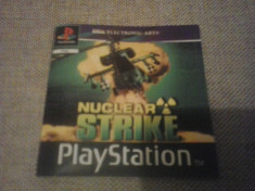 Manual - Nuclear Strike - Playstation PS1 foto