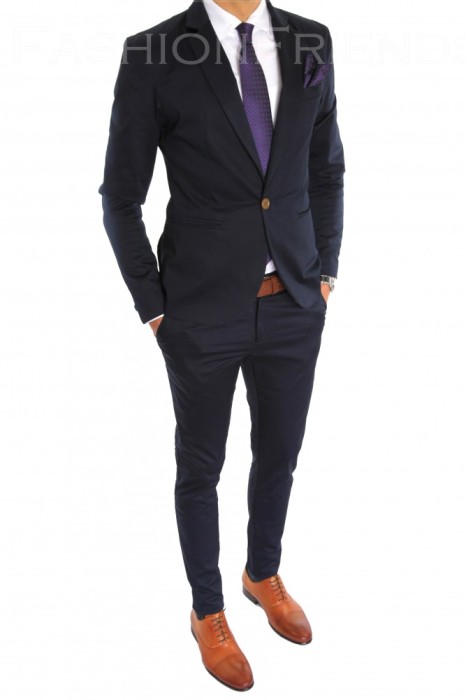 Costum tip ZARA - sacou + pantaloni costum barbati casual office - 6601 foto mare Costum tip ZARA - sacou + pantaloni costum barbati casual office - 6601 foto mare