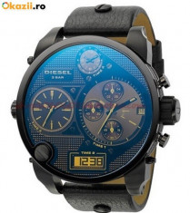 CEAS BARBATESC DIESEL ONLY THE BRAVE DUALTIME DZ-7127 OVERSIZE BLACK-MODEL NOU foto