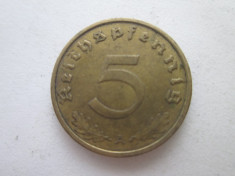 Germania 5 reichspfennig 1937(A) foto